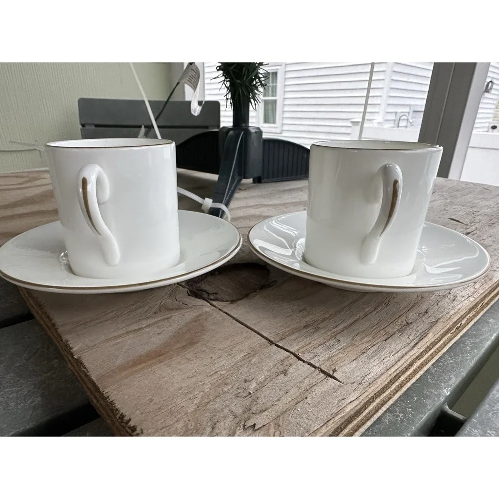 2 Vintage Bone‎ China Coalport MADE IN ENGLAND TIFFANY & CO CUP AND SAUCER